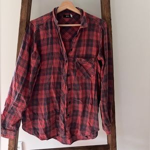 Plaid button down